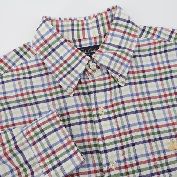 Brooks Brothers Other - Brooks Brothers Tattersall Check Button Down Shirt Multicolor Mens Medium Flaw